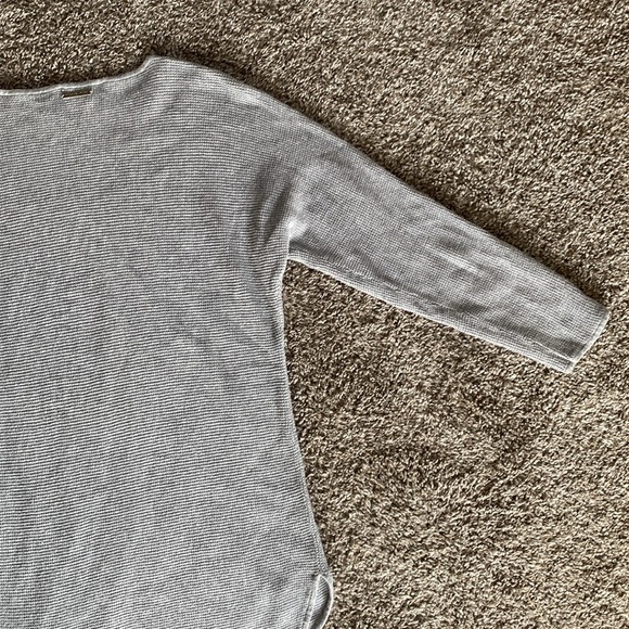 Michael Michael Kors Gray Waffle 3/4 Sleeve Thermal Style Shirt, Women’s S - Picture 12 of 14